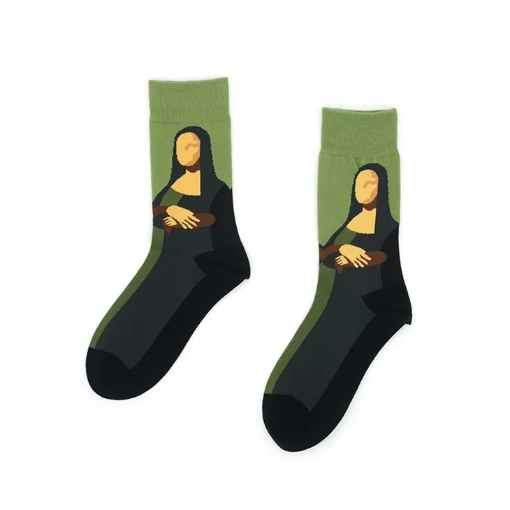 Raksturs kokvilnas zeķes