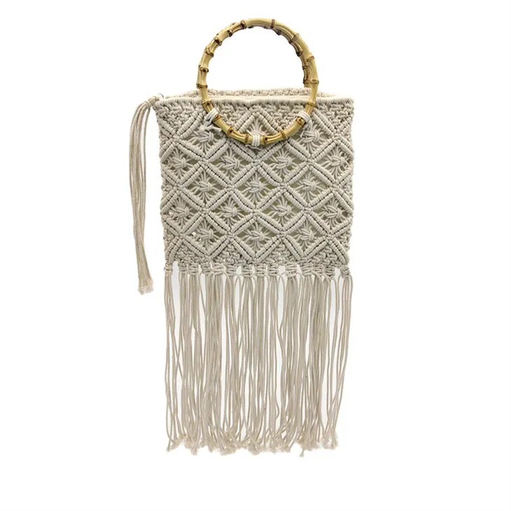 Vidēja bambusa tamborēšanas soma