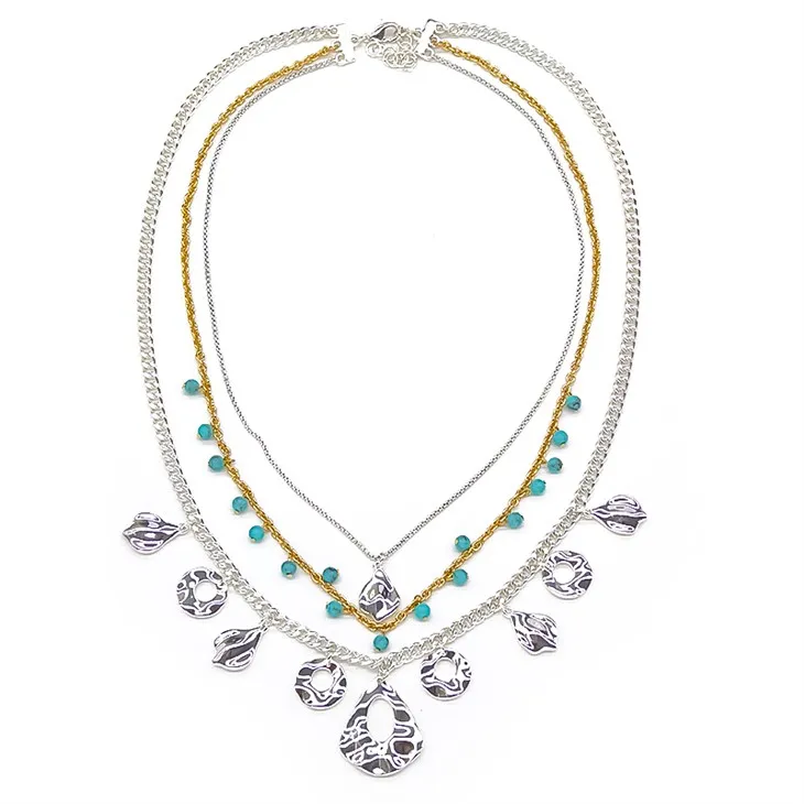 Slāņveida ķēdes kaklarotas komplekts