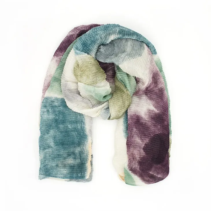 Drukāts crinkled Scarf S019