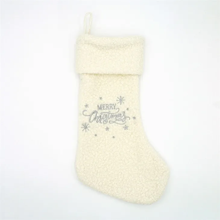 Baltas Ziemassvētku zeķes